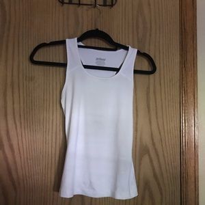 White workout tank